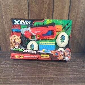 Zuru X-Shot Dino Striker Blaster - Red and Blue
